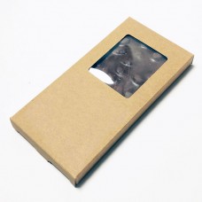 Verpackung für Schokokekse 160x80x15 mm naturbraunen (100er Pack)