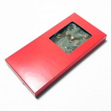 Verpackung für Schokokekse 160x80x15 mm rot matt (100er Pack)