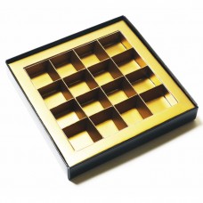 Einlage mit Rahmen 160x160x19 mm gold (100er-Pack)