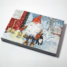 Adventskalender Weihnachtsmann  365x260x35 mm (25er Pack)