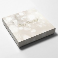 Box mit Deckel Weihnachten 3 125x125x25 mm (100er Pack)