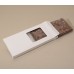 Æsker til chokoladebarer 160x80x15 mm hvid blank (100-pakke)
