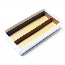 Insert in files 159x78x19 mm natural brown cardboard (100-pack)
