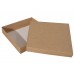 Sober-series box and lid 160x160x25 mm natural brown (100-pack)