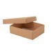Sober-series box and lid 112x82x32 mm natural brown (100-pack)