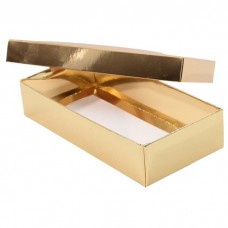 Sober-series box and lid 159x78x32 mm gold (100-pack)