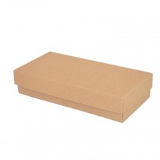 Sober-series box and lid 159x78x32 mm natural brown (100-pack)