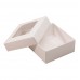 Sober-series box and lid window 78x82x32 mm white (100-pack)