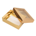 Sober-series box and lid window 112x82x32 mm gold (100-pack)