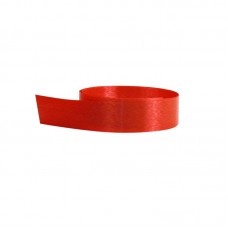 Gift ribbon glossy red 10mm, 250m/roll