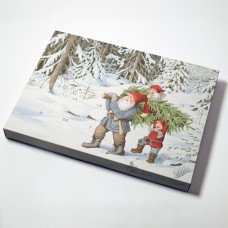 Advent calendar Santa and Christmas tree (25-pack)