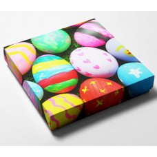 Box with lid Easter egg, 125x125x25/20 mm (100-pack)