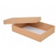 Sober doos met deksel 159x112x32 mm natuurlijk bruin  (100-stuks)