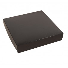 Monster: Sober doos met deksel 160x160x25 mm zwart 
