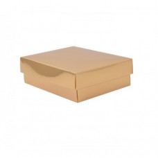 Sober doos met deksel 112x82x25 mm goud (100-stuks)