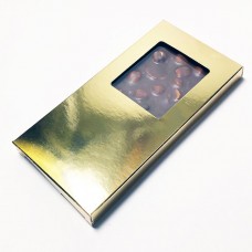  Doosje voor chocoladetaart 160x80x15 mm glanzend goud (100 stuks)