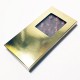 Monster: Doosje voor chocoladetaart 160x80x15 mm glanzend goud