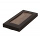  Doosje voor chocoladetaart 160x80x15 mm grote opening, mat zwart (100 stuks)