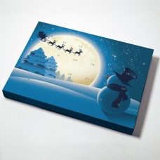 Adventskalender Sneeuwman 365x260x35 mm(25 stuks)