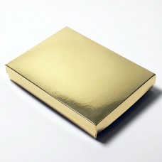 Sober doos met deksel 220x160x32 mm goud (100-stuks)