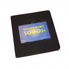 Inleg zwart 125x125 mm voor cadeaubonnen, 100 p