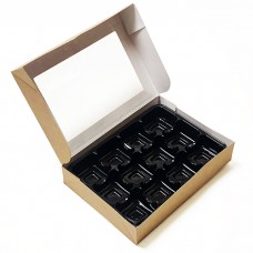 QuickBox 156x110x30 mm natuurlijk bruin  (100-stuks) 
